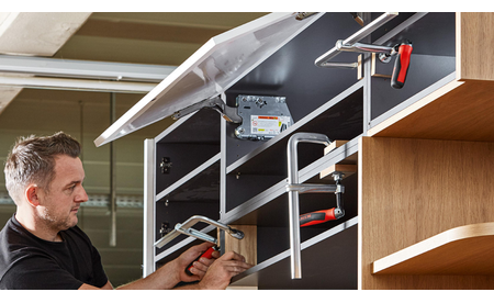 Ganzstahl-Schraubzwinge mit Klappgriff GZ40-12KG 400/120 - sautershop