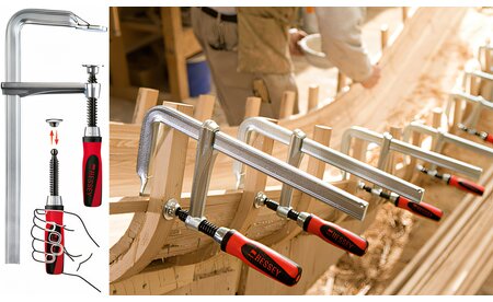 Ganzstahl-Schraubzwinge GZ-2K 400/120 - sautershop