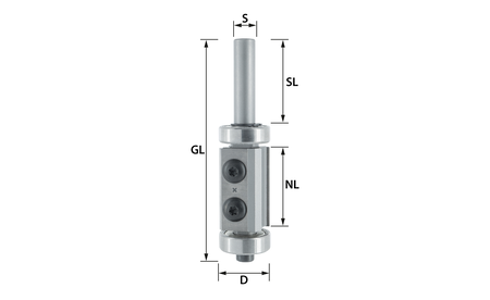 WPL Bündigfräser Z2 mit 2-fach Kugellager Ø 19 mm - sautershop