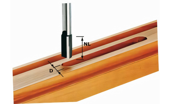 Nutfräser HW Schaft 8 mm HW S8 D10/20 - sautershop