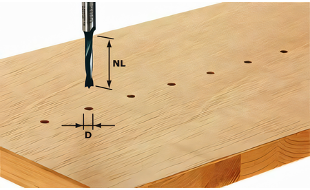 Dübelbohrer HW Schaft 8 mm HW S8 D5/30 Z - sautershop