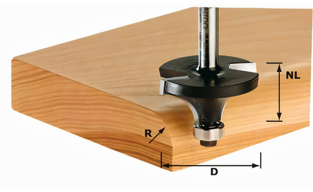 Abrundfräser HW Schaft 8 mm HW S8 D20,7/R4 KL - sautershop