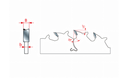Kreisägeblatt HM 300 x 3,2/2,2 x 30 mm, Z=26 - sautershop