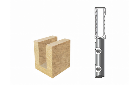Wendeplatten-Nutfräser HW (HM) Z1 S=M12 - sautershop