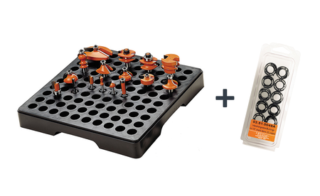 Organizer für Fräser + Ø8mm Buchsen SET-ORGA-8MM