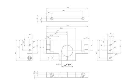 Mekanika EVO - Spindelhalterung MEK-M01233 2