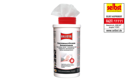 Ballistol Spenderbox mit 130 trockenen Tüchern BAL-25097