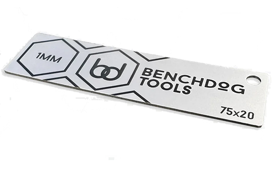 Benchdogs Einstellblock aus Edelstahl - 1 mm  BD-BD0033