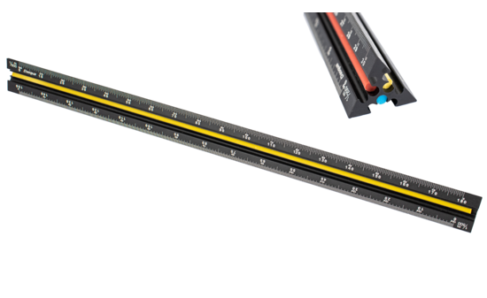 Dreikantmaßstab 300 mm DQ-1804-0205