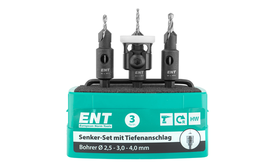 Senker-Set mit Tiefenanschlag D1 9,5mm  E-52400