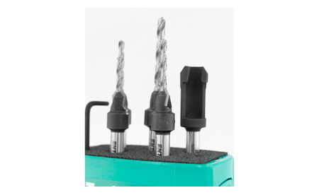 Zapfenschneider-Senker-Set D 10 | D1 3,0-3,5-4,0-5,0 E-52480 1