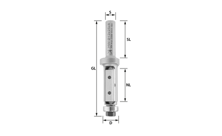 Wendeplatten Bündigfräser Z1 D12  E-20312 3