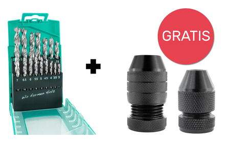 16-teiliges Bohrerset PLUS & BohrStopp-Set von ENT SET-09216-26512