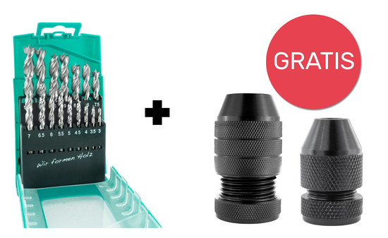 16-teiliges Bohrerset PLUS & BohrStopp-Set von ENT SET-09216-26512
