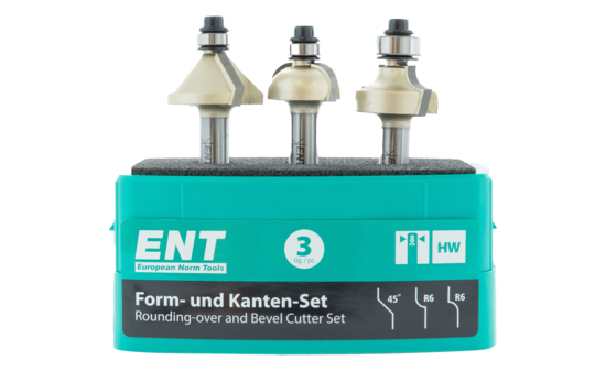 ENT Fräserset Form und Kante - 3-teilig E-09063