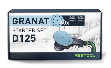 Netzschleifmittel Granat D125 GR-Set F-578668 1