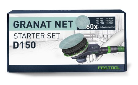 Netzschleifmittel Granat Net D150 GR NET-Set F-578667 1