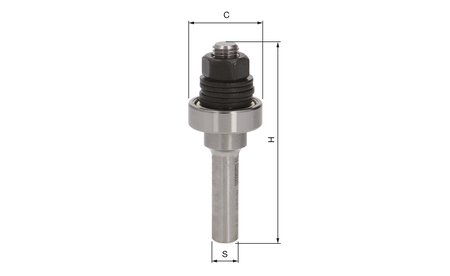 freud Aufnahmedorn für Scheibennutfräser D8 S8 KL22 FR-60-12008P 1