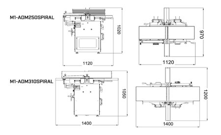 Hobelmaschine Holzprofi Maker ADM250 Spiralwelle 400V HP-M1-ADM250SPIRAL 6
