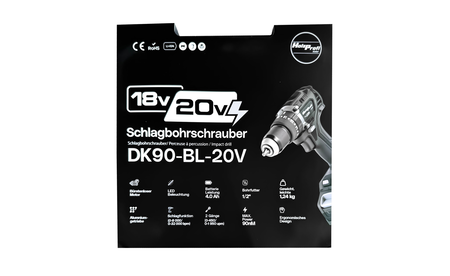 Holzprofi Maker Akku-Schlagbohrschrauber DK90 HP-M4-DK90-BL-20V 8