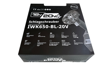Holzprofi Maker Akku-Schlagschrauber IWK650 HP-M4-IWK650-BL-20V 11