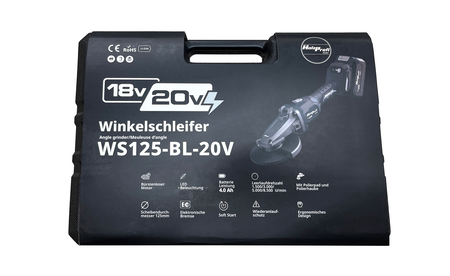 Holzprofi Maker Akku-Winkelschleifer WS125 HP-M4-WS125-BL-20V 9
