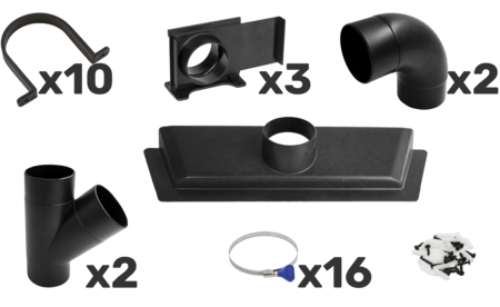 IGM Basis-Zubehörsatz für Absaugung Ø 100 mm I-STPO-SET100B