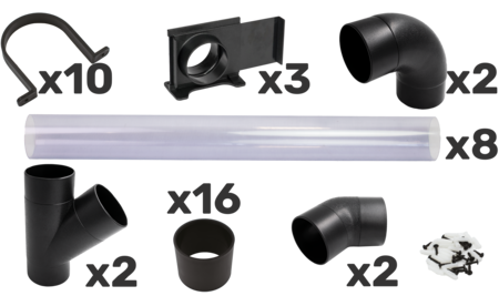 IGM Zubehörsatz PRO für Absaugung Ø 100 mm I-STPO-SET100P