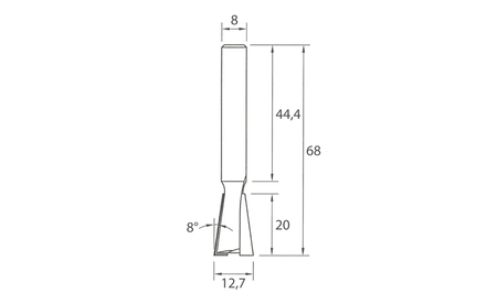 Zinkenfräser Z2 I-M118-12981 5