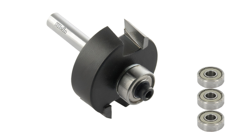 Falzfräser-Set mit 4 Kugellagern - D 35 mm SET-KLE-C121-350-R