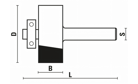 Falzfräser-Set mit 4 Kugellagern - D 35 mm SET-KLE-C121-350-R 1