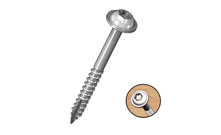 Milescraft Schrauben 38 mm für PocketJig 100 St. grob M-5204