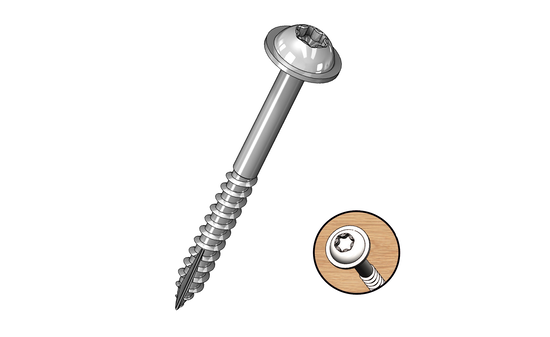 Milescraft Schrauben 38 mm für PocketJig 100 St. grob M-5204