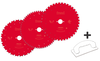 Sägeblätter 3er-Set 250x30 + Werkstückschieber GB-1 SET-3X250-30-GB1