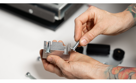 Adapter für Positionslaser an Wabeco SA-WX-AK 2