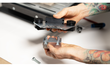 Adapter für Positionslaser an Wabeco SA-WX-AK 3