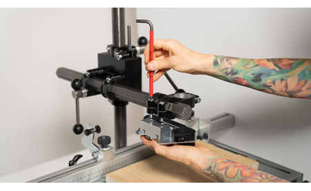 Adapter für Positionslaser an Wabeco SA-WX-AK 6