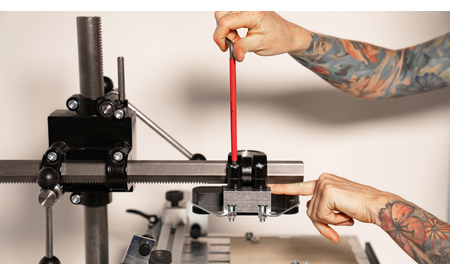 Adapter für Positionslaser an Wabeco SA-WX-AK 7