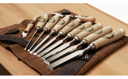 KIRSCHEN Handwerkzeug-Set "DELUXE" in Ledertasche SET-KI-DEL 1