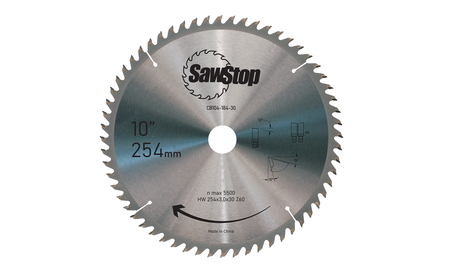 SAWSTOP Sägeblatt 254x3,0/2,0x30, WZ=60 SAW-CB104-184-30