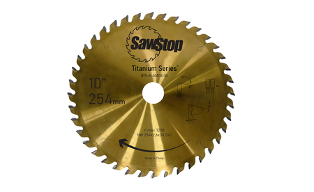 SAWSTOP TITANIUM Sägeblatt 254x3,2/2,2x30, WZ=40 SAW-BTS-R-40ATB-30