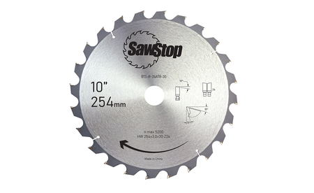 SAWSTOP Sägeblatt 254x3,0/2,0x30, WZ=24 SAW-BTS-R-24ATB-30