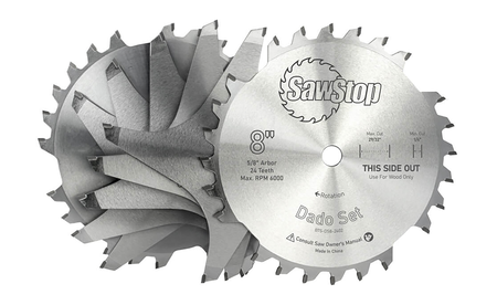 SAWSTOP PCS DADO-Set 8" (203 mm) SAW-BTS-DS8-2402-I