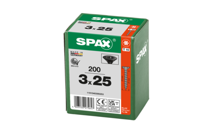 SPAX Universalschraube, schwarz BLAX, 3 x 25 SPX-1191040300253 5