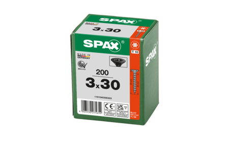SPAX Universalschraube, schwarz BLAX, 3 x 30 SPX-1191040300303 5