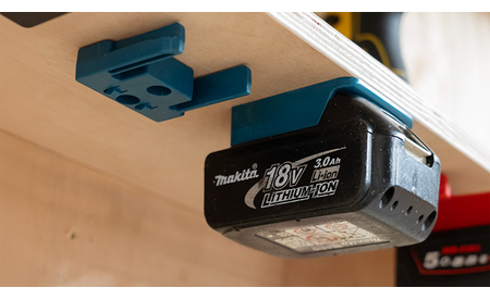 Blaue StealthMounts Akkuhalterungen für Makita 18V, 6 St. STM-BM-MK18-BLU-6 2