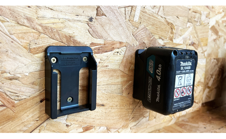 Schwarze StealthMounts Akkuhalterungen für Makita 12V CXT, 6 St. STM-BM-MK12-BLK-6 1