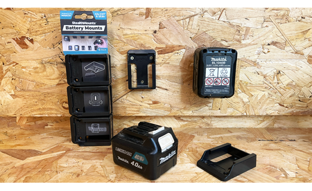 Schwarze StealthMounts Akkuhalterungen für Makita 12V CXT, 6 St. STM-BM-MK12-BLK-6 2