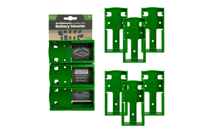 Grüne StealthMounts Akkuhalterungen für Festool 18V, 6 St. STM-BM-FT18-GRN-6