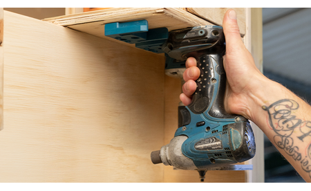 Blaue StealthMounts Werkzeughalterungen für Makita LXT, 4 St. STM-TM-MK18-BLU-4 1